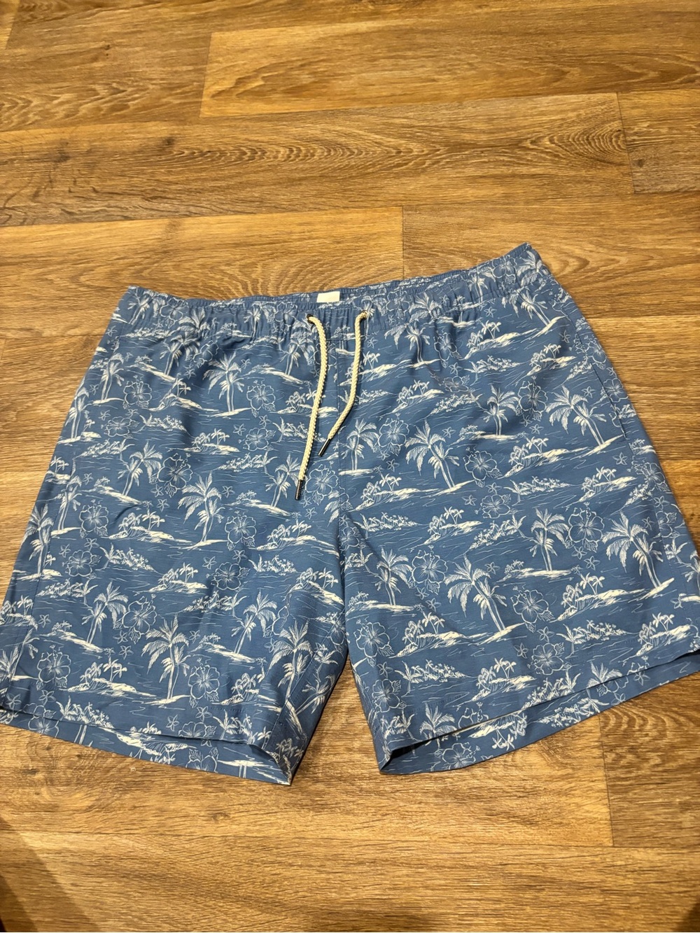 Fair Harbor Bayberry Swim Trunks Men’s 2XL Blue Island Hopper 6.5” Lined Tropic